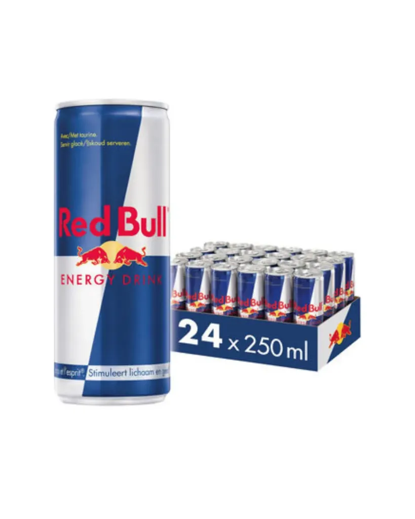 Palette Red Bull 120 trays 24x25cl Origine Belgique